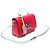 Twist Louis Vuitton Grenade Epi Pelle Argento Manico Superiore Catena MM Rosso - vista 3