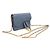 Saddle Dior Borsa a tracolla nano in pelle di capra denim scuro con catena Blu - vista 3