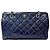 Chanel Borsa a spalla in pelle di vitello con catena Blu