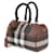 Burberry Mini-Check-Bowlingtasche Braun  - Ansicht 4