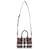 Burberry Mini-Check-Bowlingtasche Braun  - Ansicht 5
