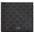 Céline Cartera Slim de Piel de Ternera Negra Triomphe Canvas Negro