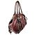Prada Borsa a spalla in pelle con gradiente di mattoni Rosso - vista 4