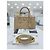Prada Borsa Tote Media Saffiano Beige Sabbia Marrone - vista 14