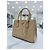 Prada Borsa Tote Media Saffiano Beige Sabbia Marrone - vista 3