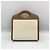 Burberry Borsa mini tote a due toni in tela e pelle marrone - vista 4