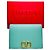 Billetera bi-fold con logo de metal Valentino Garavani Verde