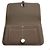 Hermès Cartera larga de plata Dogon Duo Etaupe Castaño - vista 5