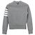 Thom Browne Klassisches Sweatshirt mit Diagonalstreifen Hellgrau Braun - Ansicht 13
