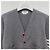 Thom Browne Cárdigan de lana con rayas diagonales y punto Milano gris claro Castaño - vista 13