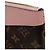 Louis Vuitton Pochette Monogram Daily Clutch Rose Pink Marron - vue 8