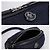 Borsa a spalla in denim con logo patch Moncler Blu - vista 12