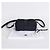 Borsa a spalla in denim con logo patch Moncler Blu - vista 7