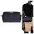 Borsa a spalla in denim con logo patch Moncler Blu - vista 9