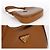 Prada Bolso de hombro de cuero mediano con logo triangular Castaño - vista 4