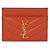 Saint Laurent Lammleder-Kartenetui Orange
