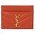 Saint Laurent Lammleder-Kartenetui Orange - Ansicht 3