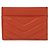 Saint Laurent Lammleder-Kartenetui Orange - Ansicht 5