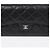 Chanel Cartera Larga Clásica de Caviar Negro - vista 2