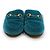 Gucci Mocassino in pelliccia Princetown Turchese Blu - vista 2