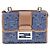 Fendi Borsa Baguette in Denim Jacquard Doppio Multicolore