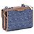 Fendi Borsa Baguette in Denim Jacquard Doppio Multicolore - vista 6