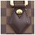 Louis Vuitton Borsa Saleya PM Damier Ebene Marrone - vista 10