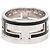 Ring Anello Move H in argento sterling e smalto Hermès - vista 3