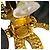 Goldene CC Loop-Ohrclips von Chanel - Ansicht 5