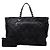 Chanel Schwarze XL Gesteppte Beschichtete Canvas Paris Biarritz Tasche - Ansicht 8