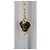 Just Cavalli Collana pendente a cuore in oro e onice Nero D'oro - vista 2