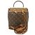 Zaino Dauphine Monogram Louis Vuitton Marrone - vista 2