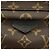 Zaino Palm Springs PM Monogram Louis Vuitton M44871 Marrone - vista 4