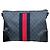 Borsa a Spalla Gucci GG Supreme Sherry Line Nero - vista 3