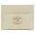 Tarjetero de piel de ternera granulada beige Chanel AP4563