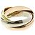 Anello Trinity di Cartier D'oro - vista 6