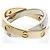 Cartier Be Love Ring Halb Diamant Silber Golden - Ansicht 8