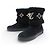 NEW LOUIS VUITTON SNOWDROP 1A95D5 41 BLACK ANKLE BOOTS