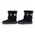 NEW LOUIS VUITTON SNOWDROP 1A95D5 41 BLACK ANKLE BOOTS - view 2