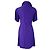 Lila Leinenkleid mit V-Ausschnitt SANDRO - Ansicht 3