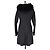 Schwarze Nylon-Winterjacke PRADA - Ansicht 3