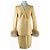 Escada Vintage Yellow Office Set Blazer with Skirt