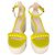 Sandali con zeppa Merida 90 gialli di Gianvito Rossi Giallo