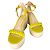 Sandali con zeppa Merida 90 gialli di Gianvito Rossi Giallo - vista 4