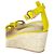 Sandali con zeppa Merida 90 gialli di Gianvito Rossi Giallo - vista 5