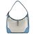 Borsa a Spalla Hermès Trim31 Toile H Triomphe Clemence Blu