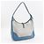 Borsa a Spalla Hermès Trim31 Toile H Triomphe Clemence Blu - vista 3