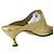 Mule in pelle Bottega Stretch di Bottega Veneta Giallo Cammello - vista 5