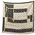 Cachecol de seda Monogram Confidential da Louis Vuitton para mulheres, branco, preto e multicolorido,