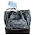 Bolsa saco Chanel Gabrielle em couro preto